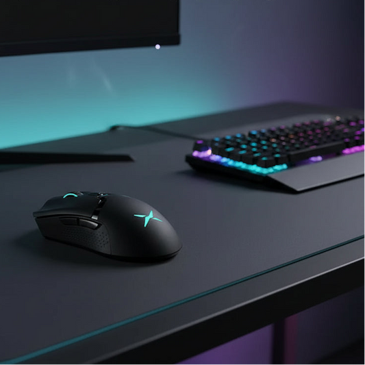 Souris Gaming Sans Fil - Double Mode Rechargeable Haute Précision Aura Setup