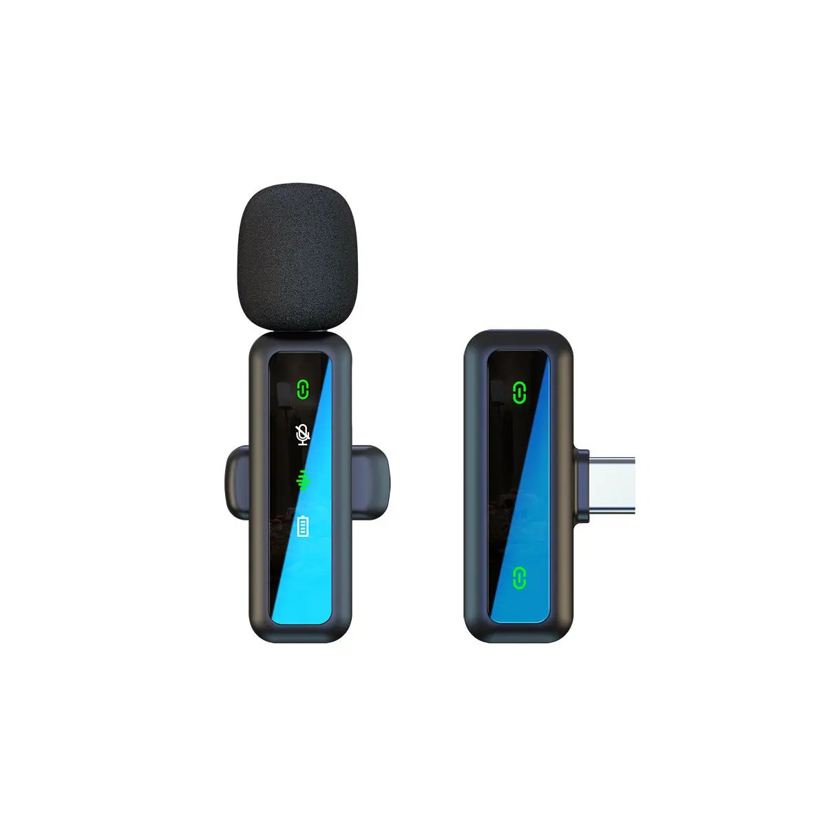 Microphone Cravate Sans Fil Bluetooth 5.3 - Réduction de Bruit pour Streaming & Outdoor Aura Setup