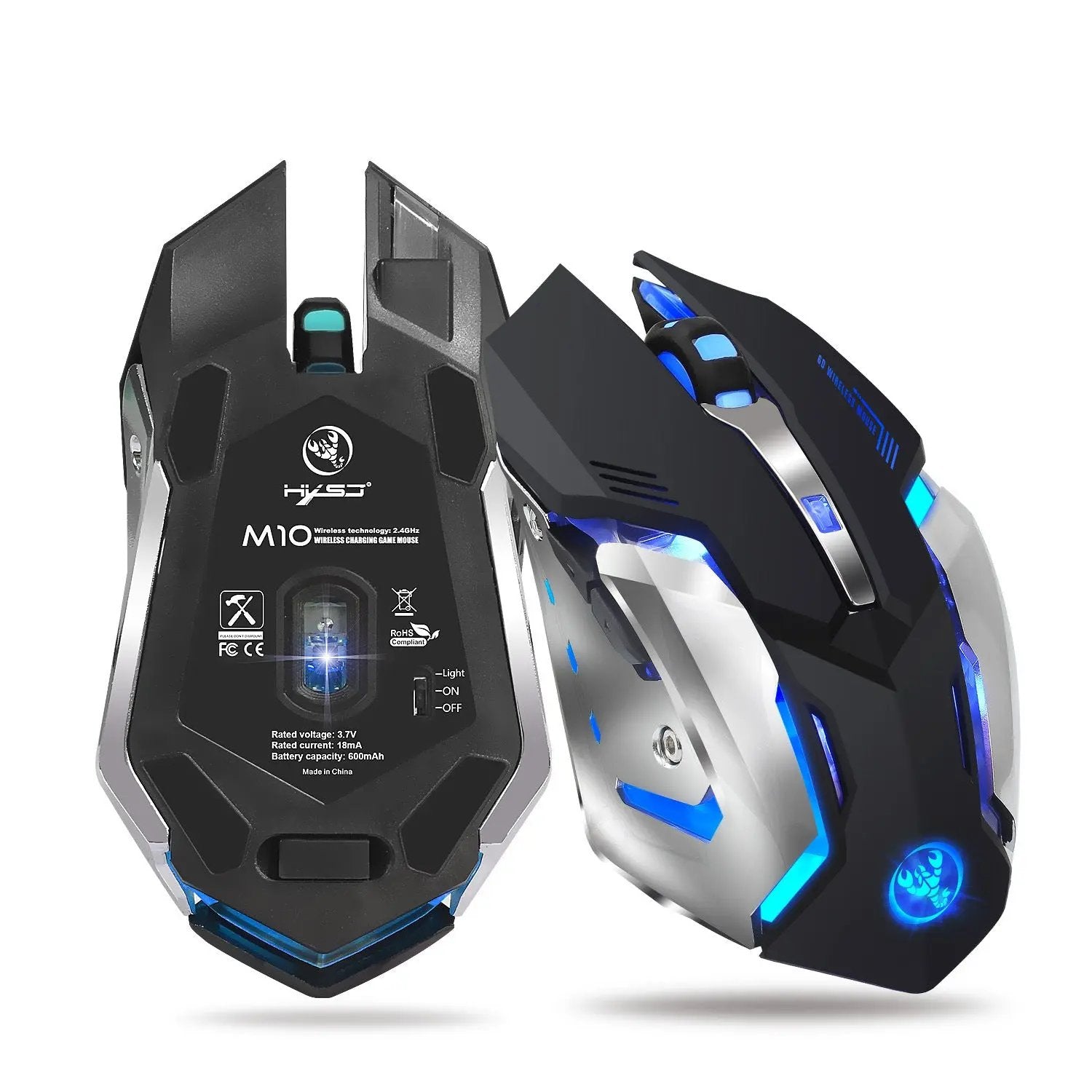 Souris Gaming Sans Fil RGB Aura Setup