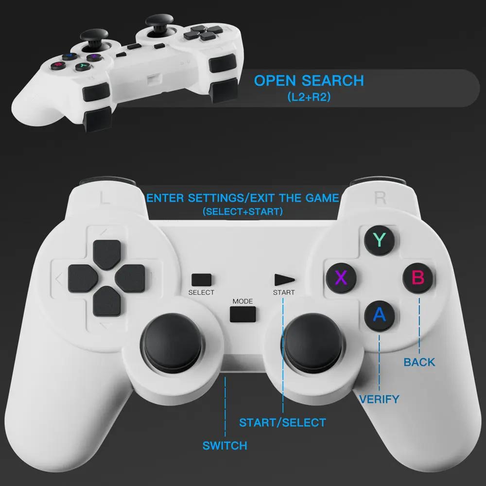 Projecteur Gaming +  Console de Jeu Rétro | 2 Manettes Sans Fil Aura Setup