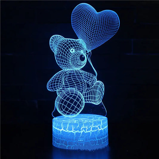 3D Lamp Acrylic USB LED Night Lights Neon Sign Lamp Xmas Christmas Decorations For Home Bedroom Birthday Decor Valentines Day Gifts Aura Setup