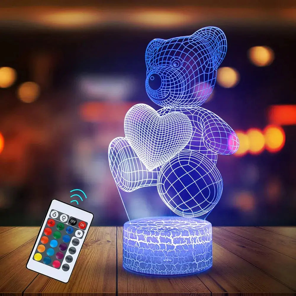 3D Lamp Acrylic USB LED Night Lights Neon Sign Lamp Xmas Christmas Decorations For Home Bedroom Birthday Decor Valentines Day Gifts Aura Setup