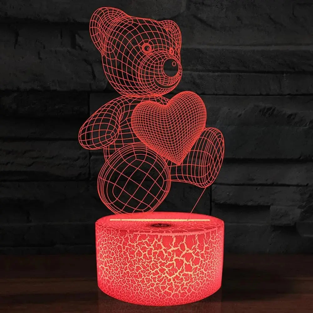 3D Lamp Acrylic USB LED Night Lights Neon Sign Lamp Xmas Christmas Decorations For Home Bedroom Birthday Decor Valentines Day Gifts Aura Setup