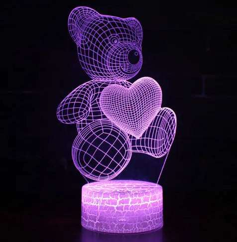 3D Lamp Acrylic USB LED Night Lights Neon Sign Lamp Xmas Christmas Decorations For Home Bedroom Birthday Decor Valentines Day Gifts Aura Setup