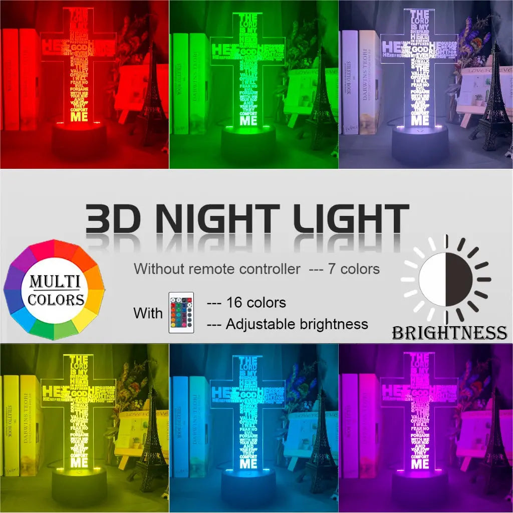 3D light, colorful touch remote control LED Aura Setup