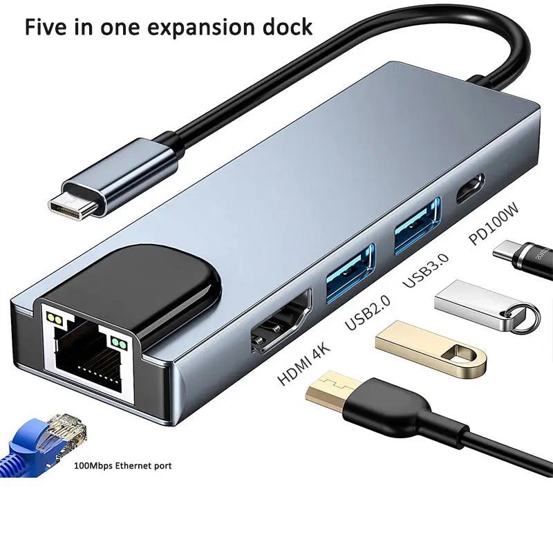 Hub Type-C avec HDMI - Adaptateur Multi-Port USB 3.0 Aura Setup
