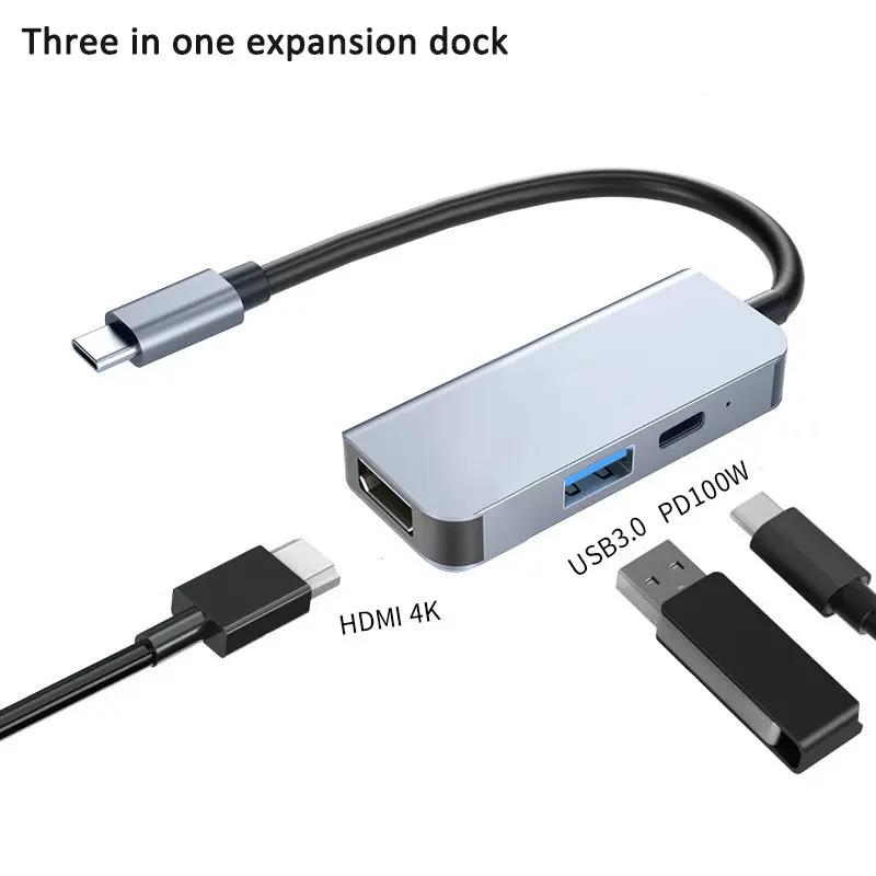 Hub Type-C avec HDMI - Adaptateur Multi-Port USB 3.0 Aura Setup