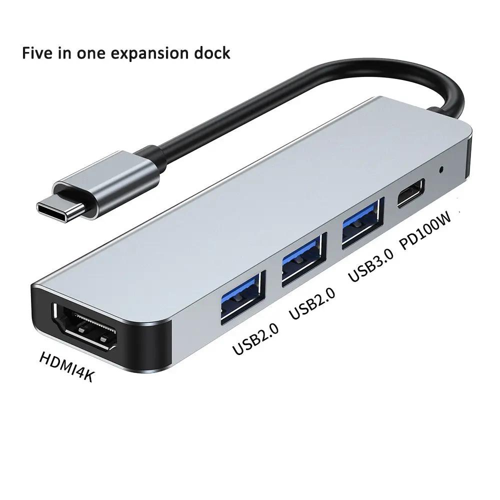 Hub Type-C avec HDMI - Adaptateur Multi-Port USB 3.0 Aura Setup