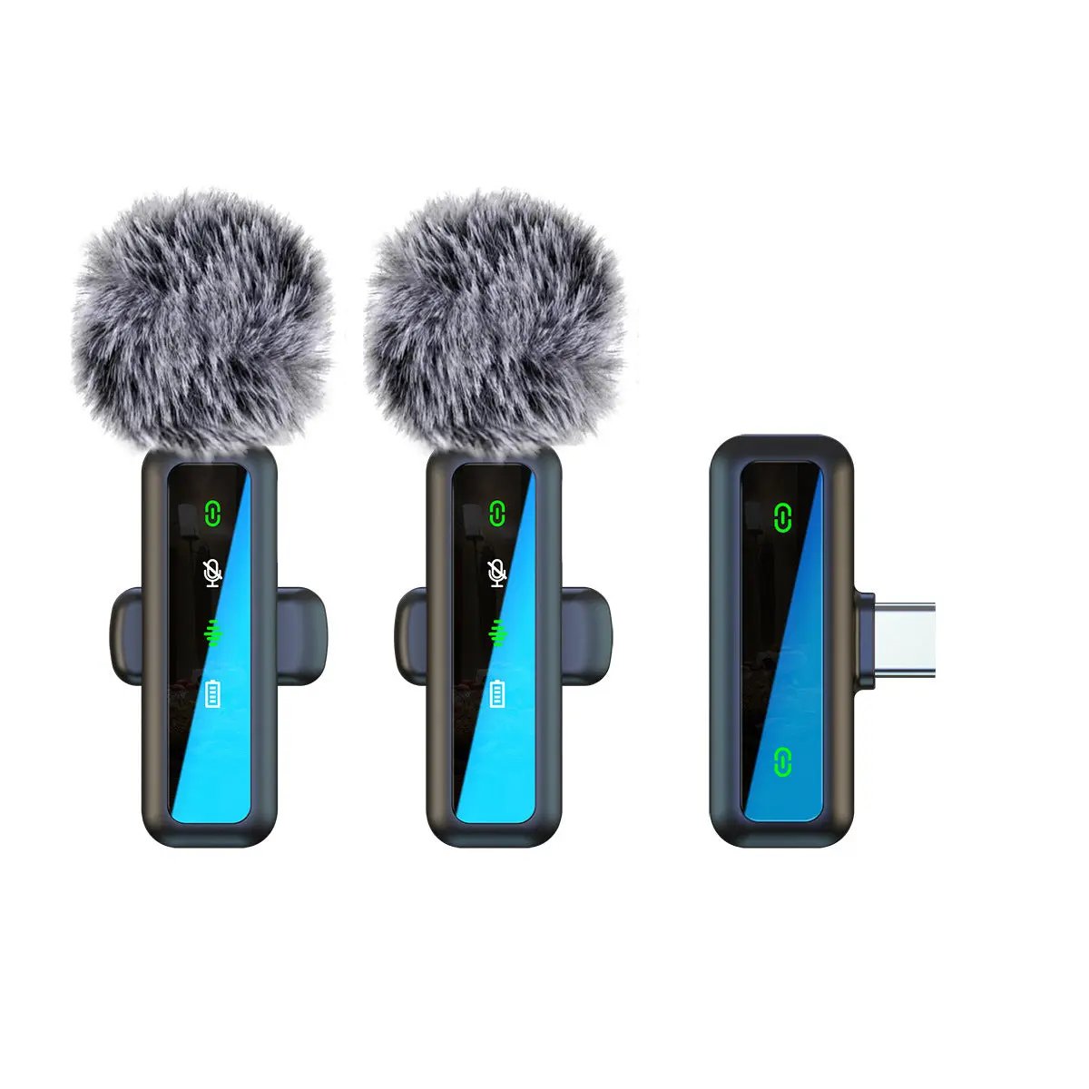 Microphone Cravate Sans Fil Bluetooth 5.3 - Réduction de Bruit pour Streaming & Outdoor Aura Setup