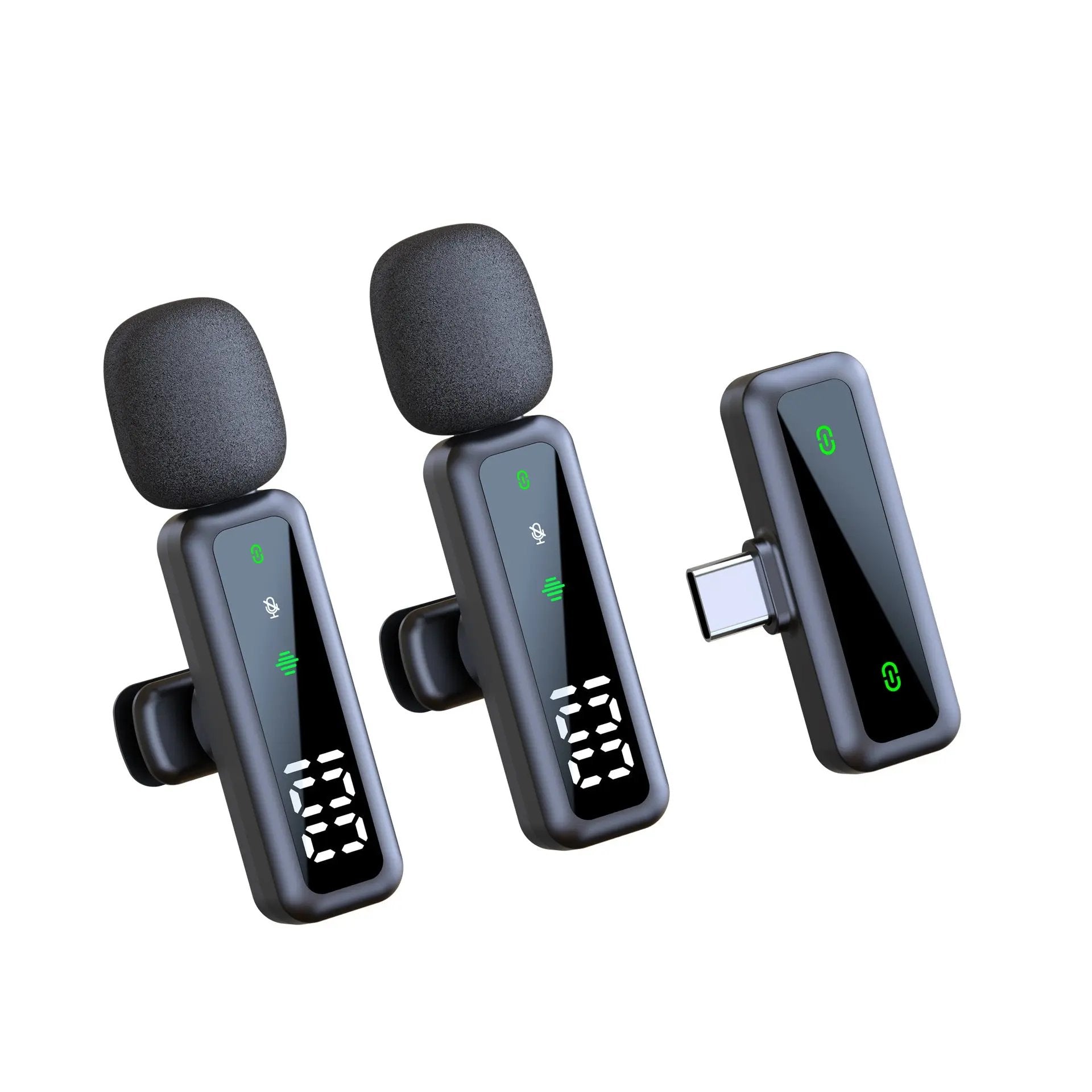 Microphone Cravate Sans Fil Bluetooth 5.3 - Réduction de Bruit pour Streaming & Outdoor Aura Setup