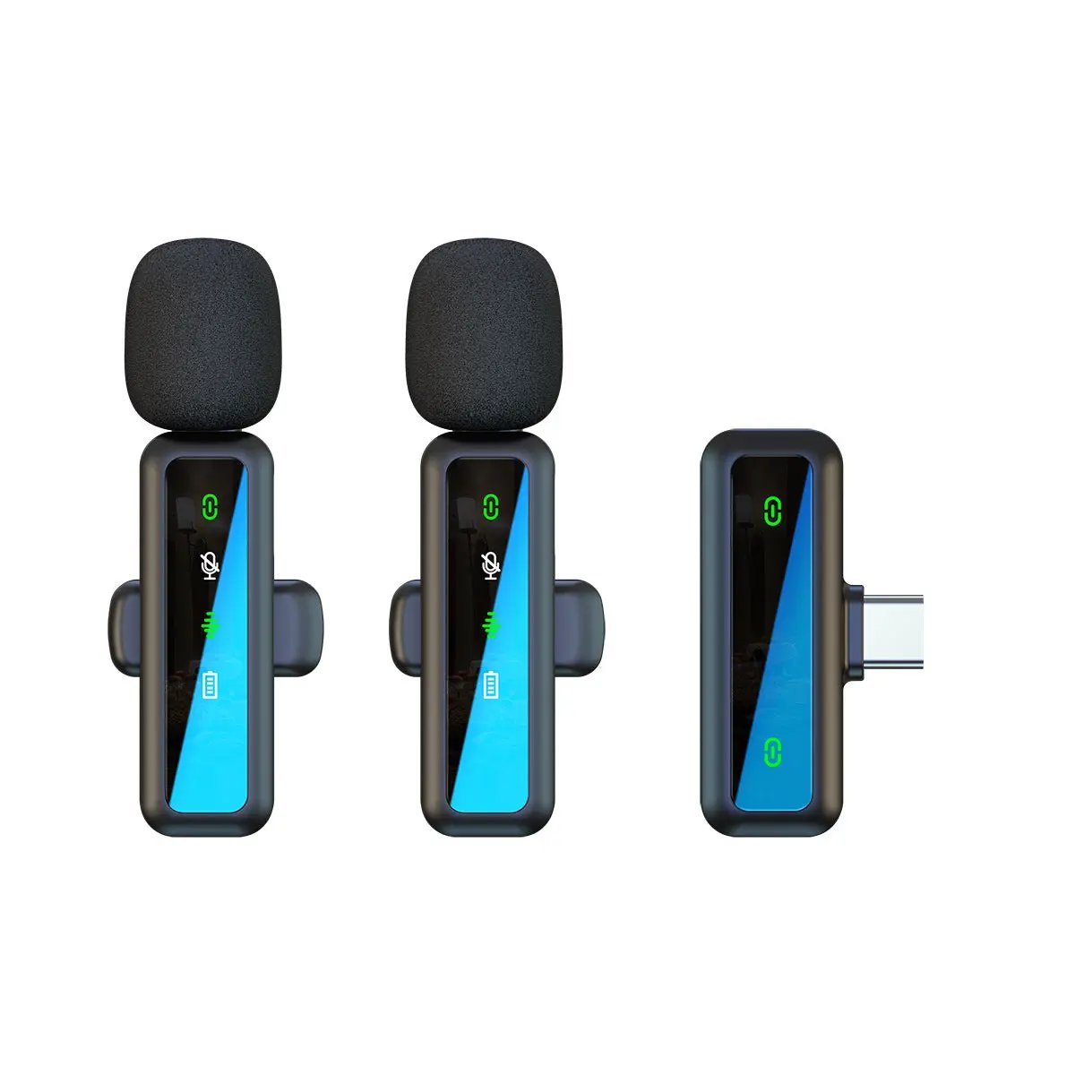 Microphone Cravate Sans Fil Bluetooth 5.3 - Réduction de Bruit pour Streaming & Outdoor Aura Setup