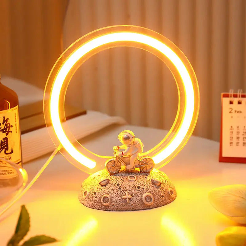 Creative LED Astronaut Nightlight Ins Wind Gift Cartoon Small Table Lamp Bedroom Decoration Desktop Small Ornaments eprolo