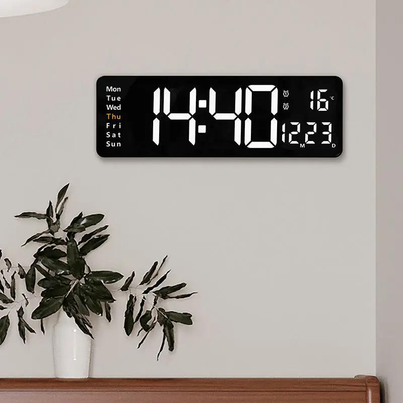 Horloge Murale Numérique LED Aura Setup