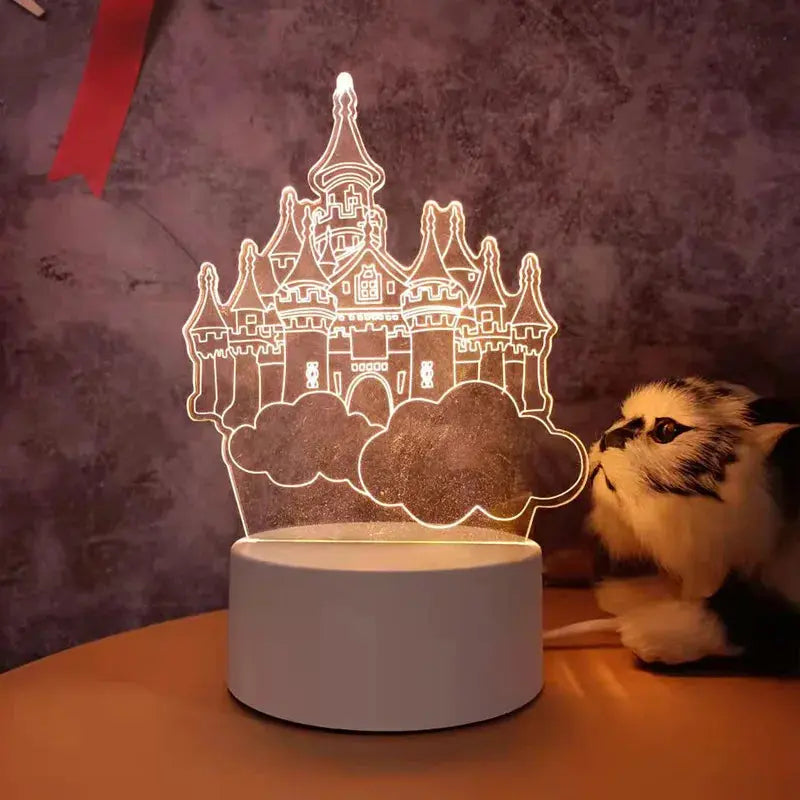 Hot Sale Creative Wholesale 3D Night-light USB Plug-in Indoor Warm Light Bedside Lamp Practical for Gifts Activities-40