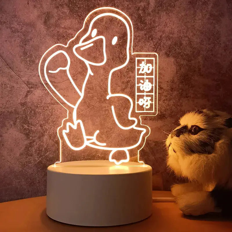 Hot Sale Creative Wholesale 3D Night-light USB Plug-in Indoor Warm Light Bedside Lamp Practical for Gifts Activities-30