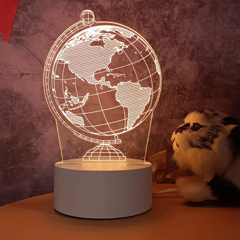 Hot Sale Creative Wholesale 3D Night-light USB Plug-in Indoor Warm Light Bedside Lamp Practical for Gifts Activities-24