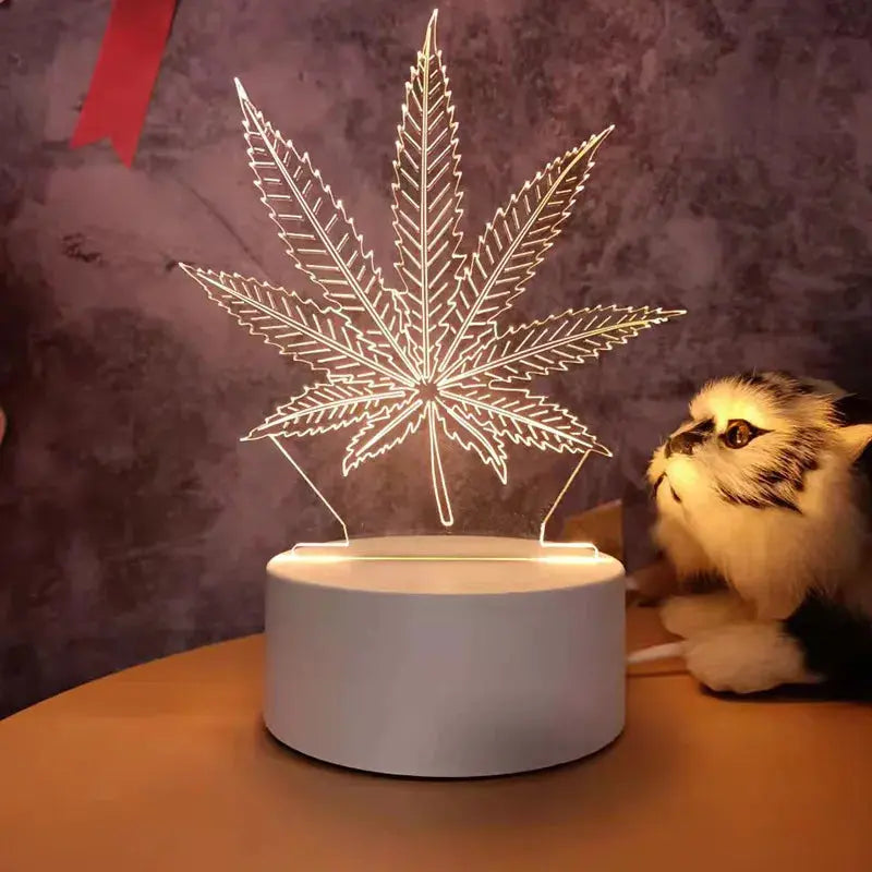 Hot Sale Creative Wholesale 3D Night-light USB Plug-in Indoor Warm Light Bedside Lamp Practical for Gifts Activities-9