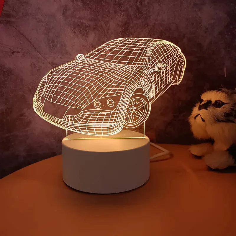 Hot Sale Creative Wholesale 3D Night-light USB Plug-in Indoor Warm Light Bedside Lamp Practical for Gifts Activities-29