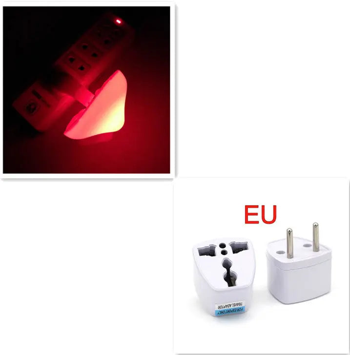 LED Night Light Mushroom Wall Socket Lamp EU US Plug Warm White Light-control Sensor Bedroom Light Home Decoration Aura Setup