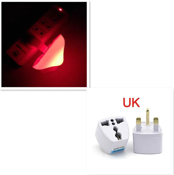 LED Night Light Mushroom Wall Socket Lamp EU US Plug Warm White Light-control Sensor Bedroom Light Home Decoration Aura Setup