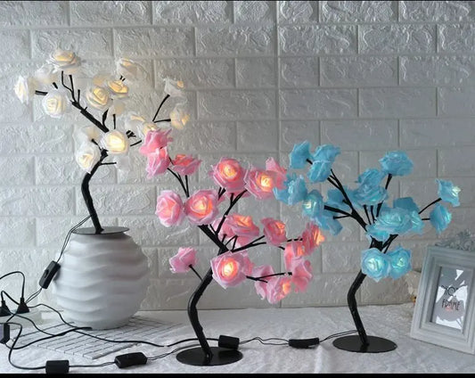LED Tree Lamp Rose Small Tree Lamp Modeling Lamp Table Lamp Aura Setup
