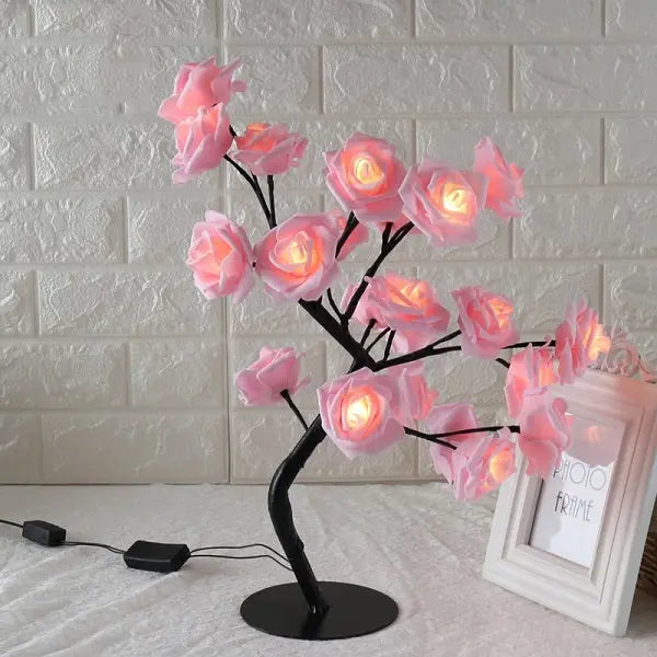 LED Tree Lamp Rose Small Tree Lamp Modeling Lamp Table Lamp Aura Setup
