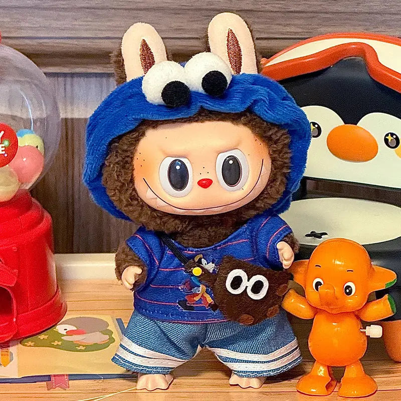 Labubu DIY Vêtements Personnalisés pour Figurines Aura Setup