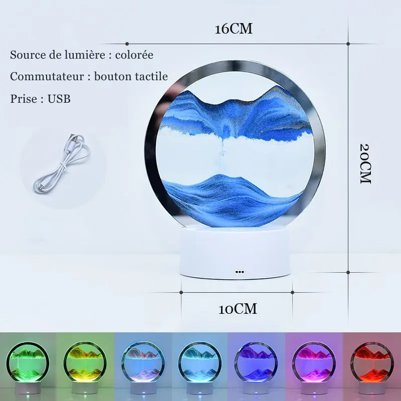 Lampe à Sable Dynamique 3D Aura Setup