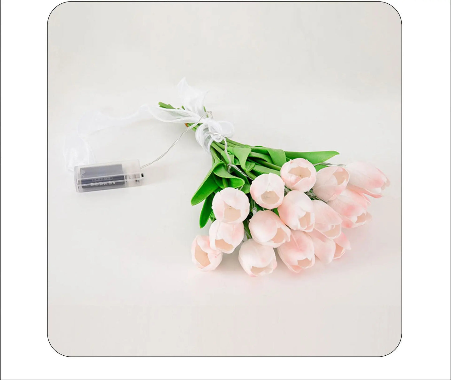 Led Lighting Chain Simulation Tulip Bridal Bouquet Aura Setup