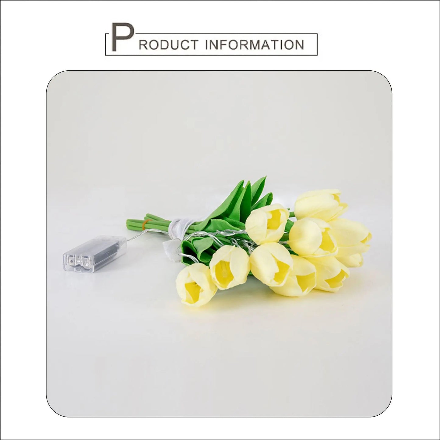 Led Lighting Chain Simulation Tulip Bridal Bouquet Aura Setup