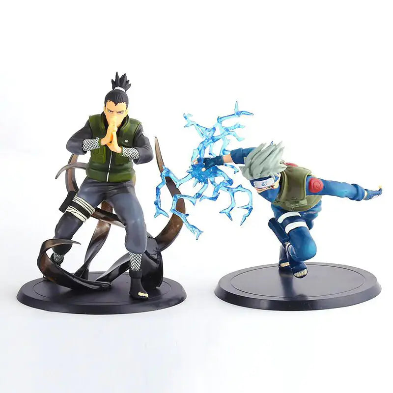 Naruto Figurines: Kakashi & Shikamaru (2 Styles) Aura Setup