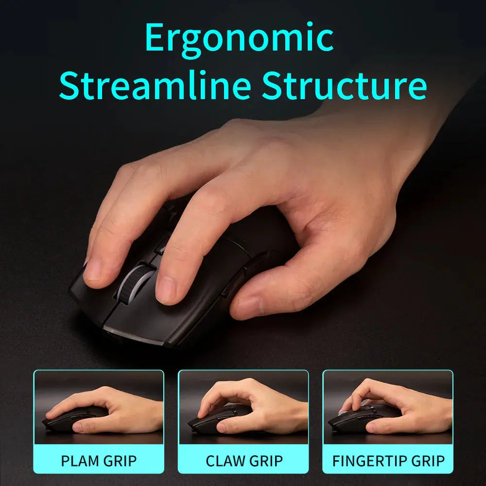 Souris Gaming Sans Fil - Double Mode Rechargeable Haute Précision Aura Setup